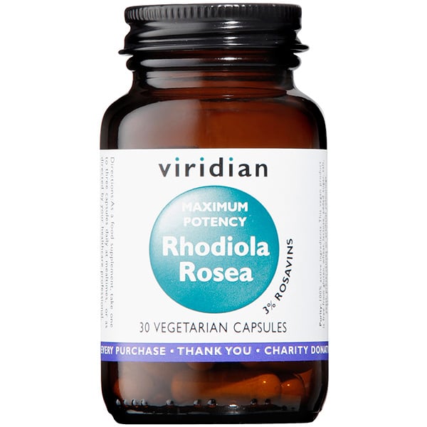Viridian - Rhodiola Rosea 3% Rosavins 30s
