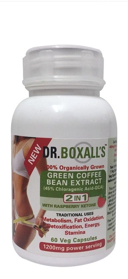 Dr Boxall's - Green Coffee Bean with Raspberry Ketones 60s