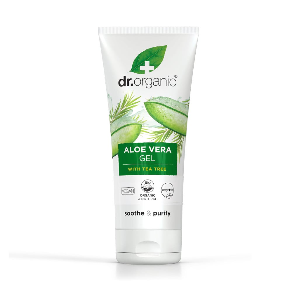 aloe vera gel and tea tree oil Dr Organic - Aloe Vera Gel with Organic Tea Tree Oil 200ml