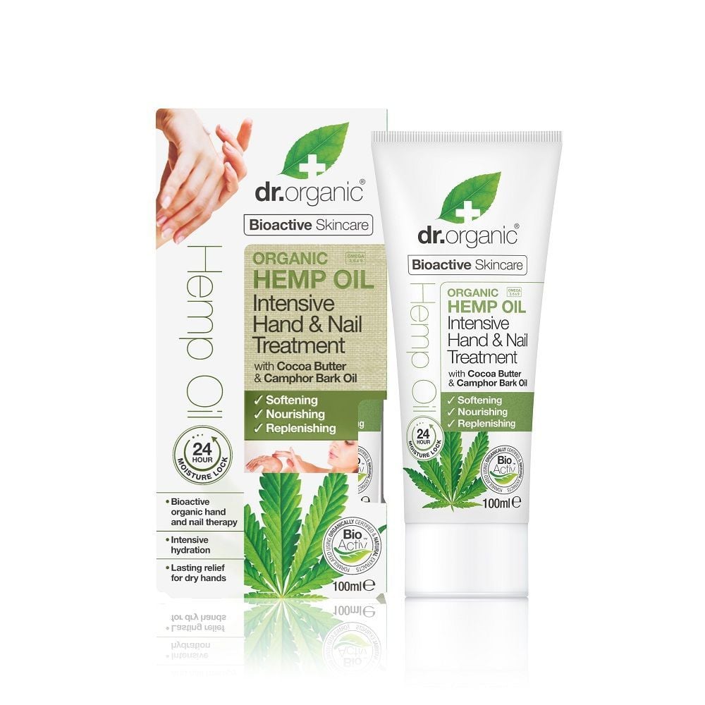 Dr Organic - Hemp Oil Intesive Hand & Nail Treatment 100ml