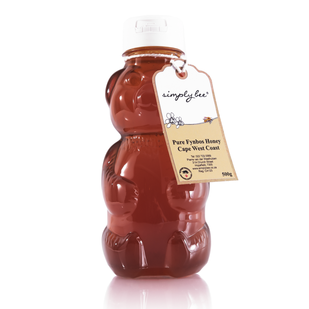 Simply Bee - Honey Raw Fynbos - Plastic Bear Bottle 500g