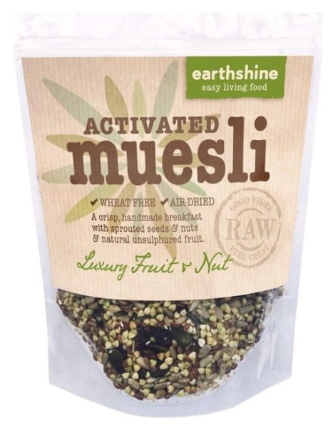 Earthshine - Activated Luxury Muesli Fruit & Nut 350g