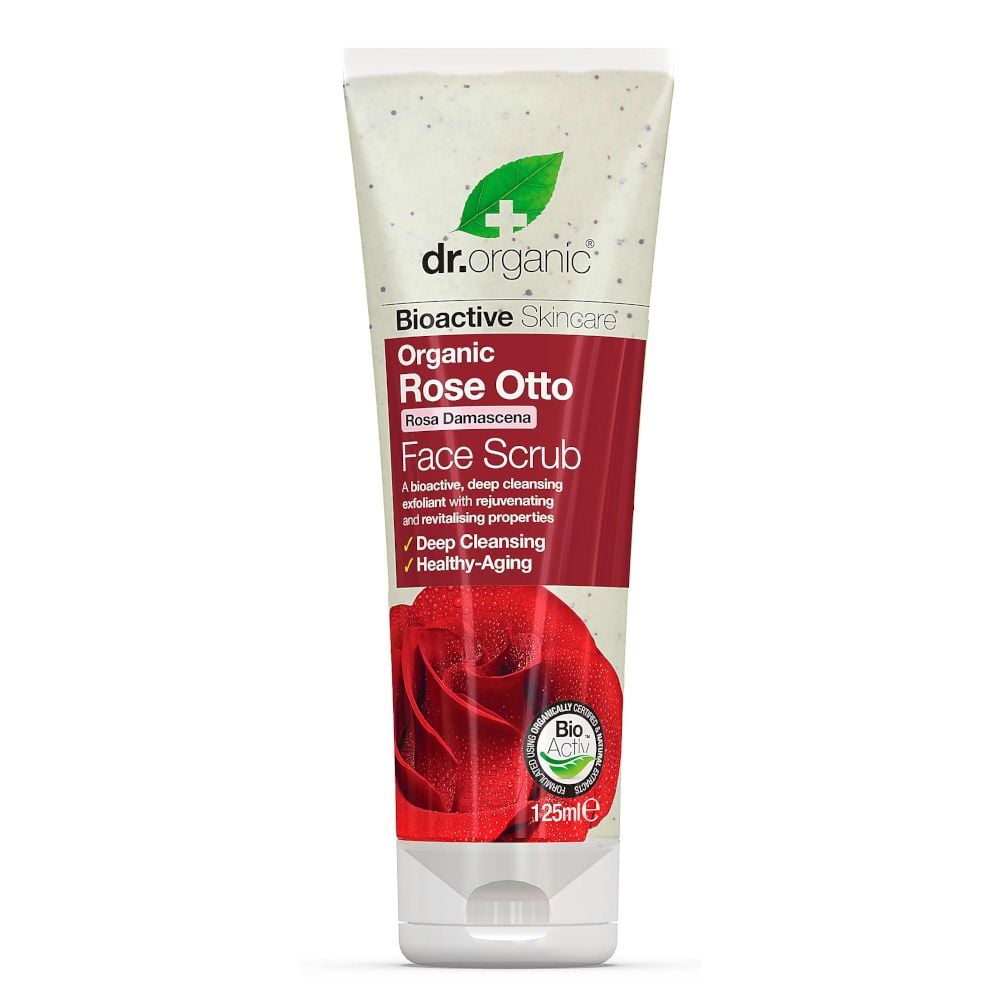 Dr Organic - Rose Otto Face Scrub 125ml
