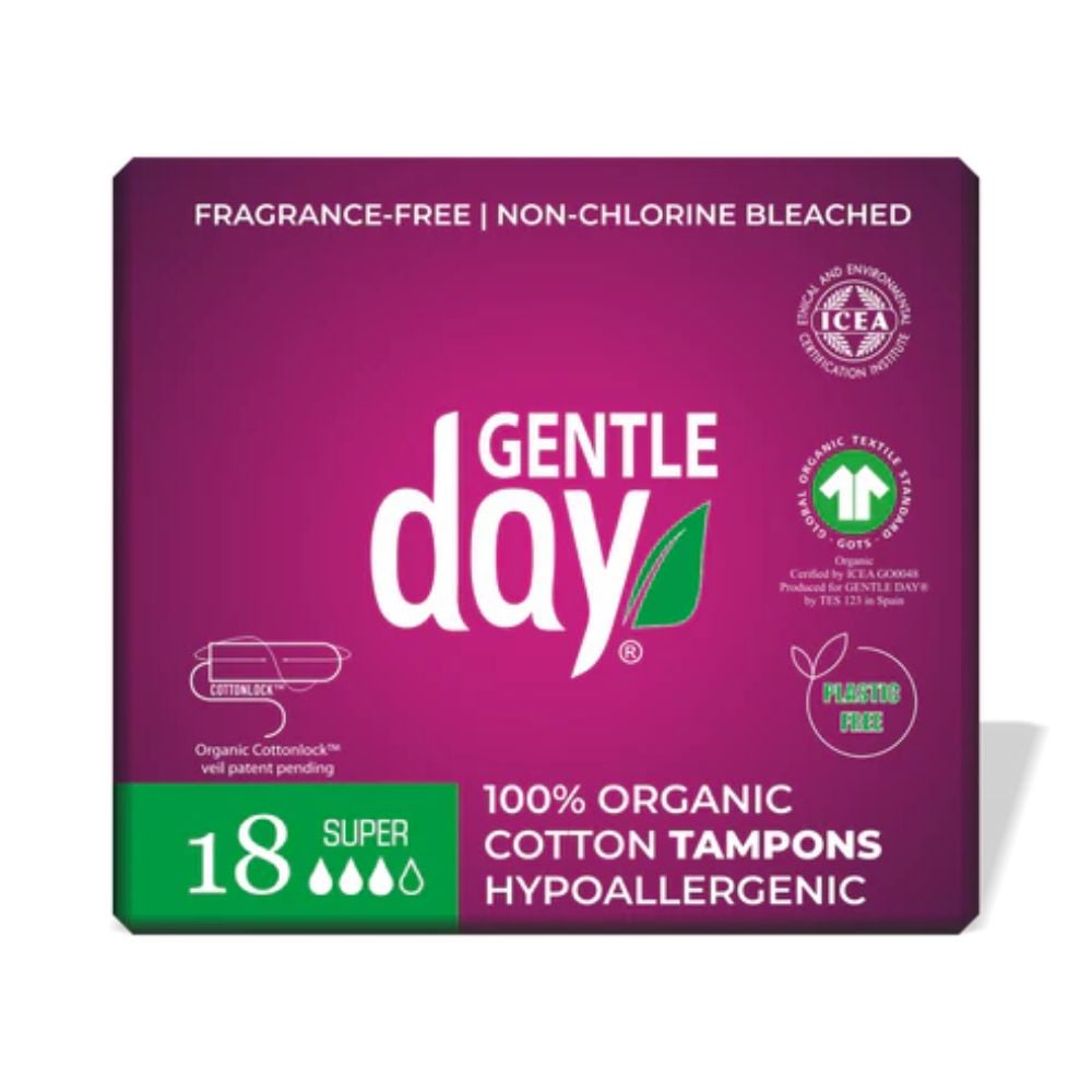 Gentle Day - Organic Cotton Tampons Super 18s