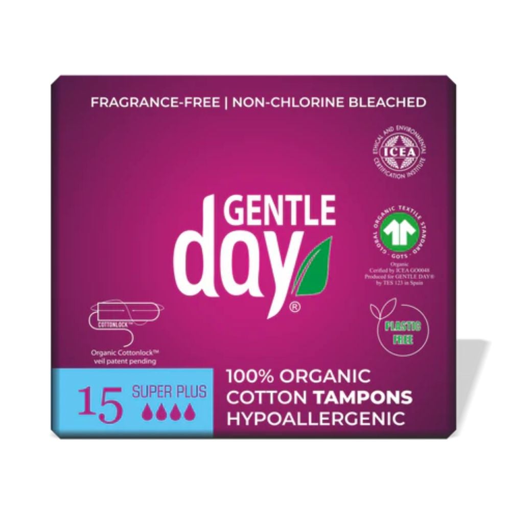 Gentle Day - Organic Cotton Tampons Super Plus 15s