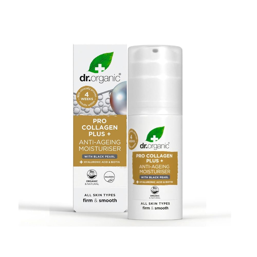 Dr Organic - Pro Collagen+ Anti-Ageing Moisturiser With Black Pearl 50ml