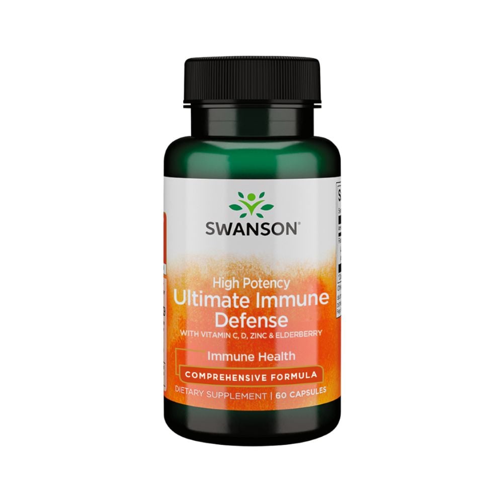 Swanson - High Potency Ultimate Immune Defense with C, D, Zinc & Elderberry 60s