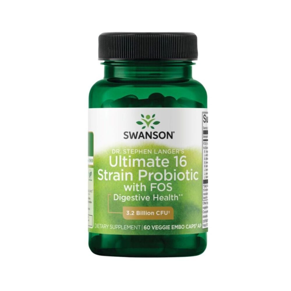 Swanson - Ultimate 16 Strain Probioticwith Fos 3.2 Billion Cfu 60s
