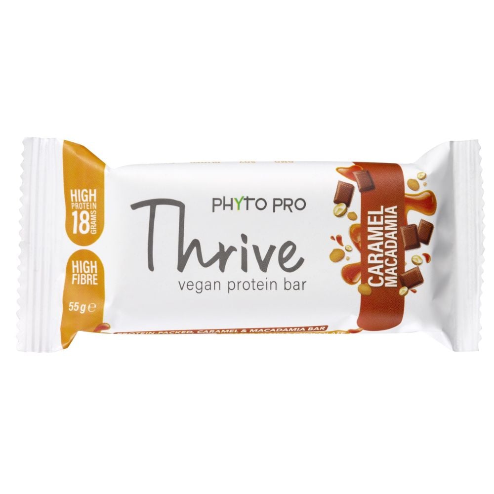 Phyto Pro - Thrive Vegan Protein Bar Caramel Macadamia 55g
