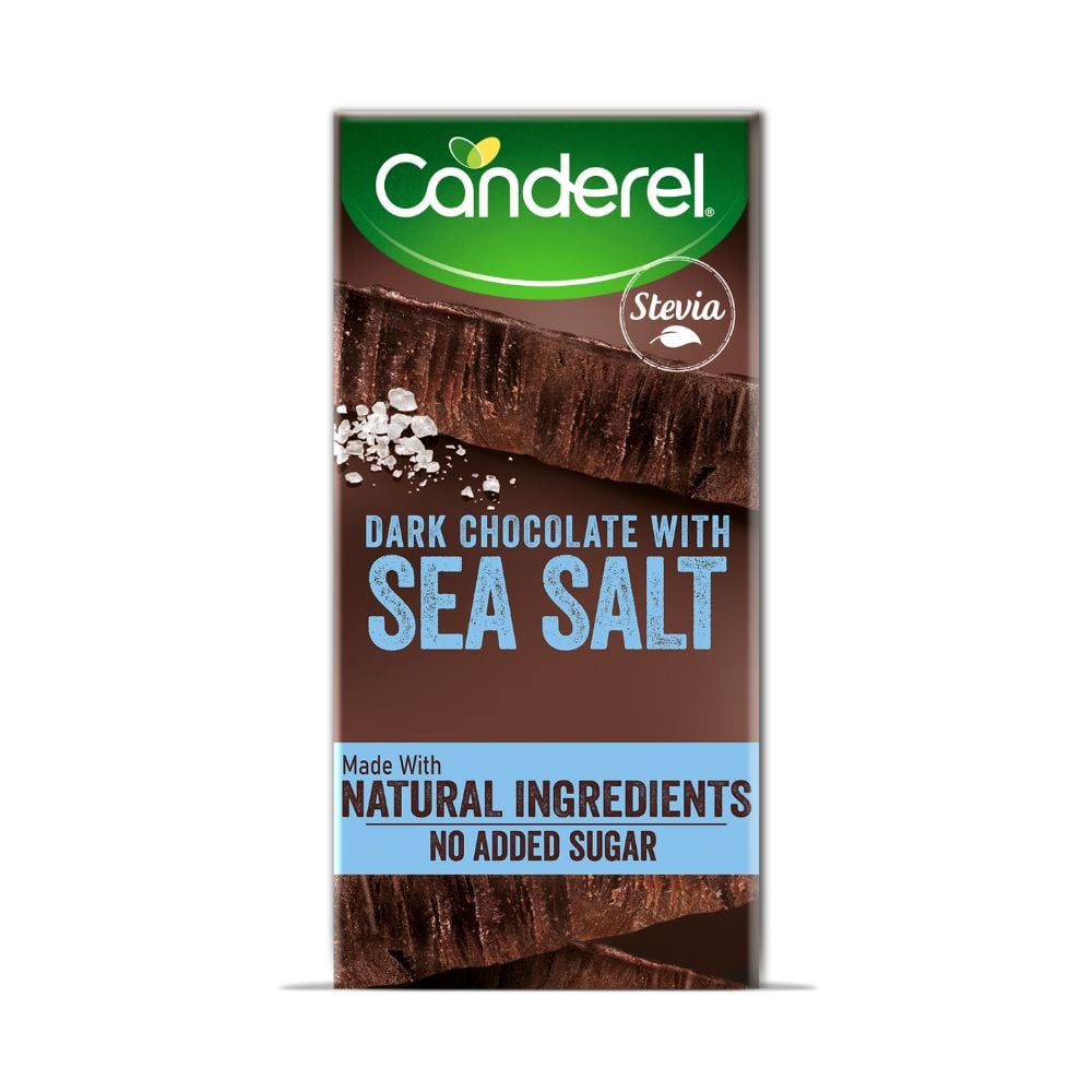 Canderel - Dark Chocolate Slab With Sea Salt 75g