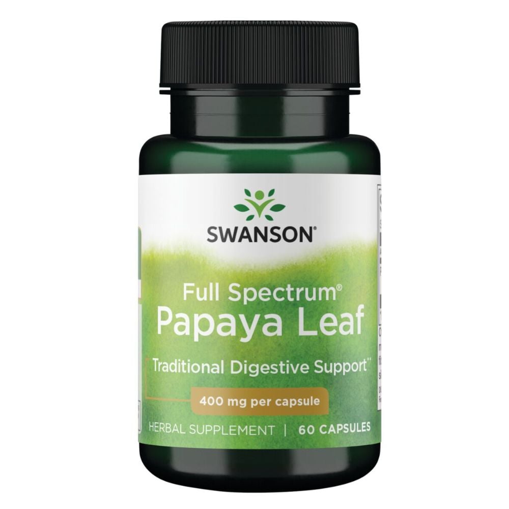 Swanson - Full Spectrum Papaya Leaf 400 mg 60s