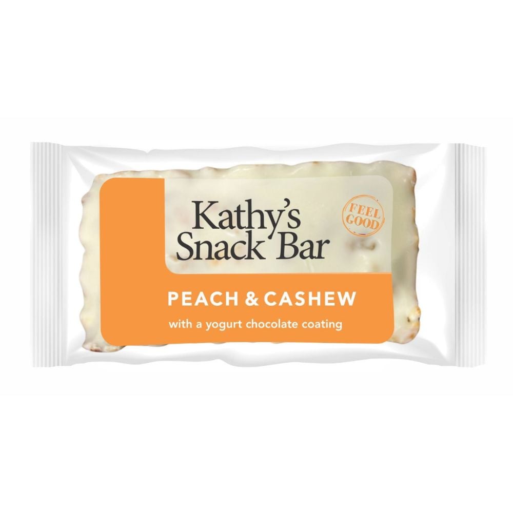 Kathy's Kitchen - Snack Bar Peach & Cashew Yoghurt Coated 50g