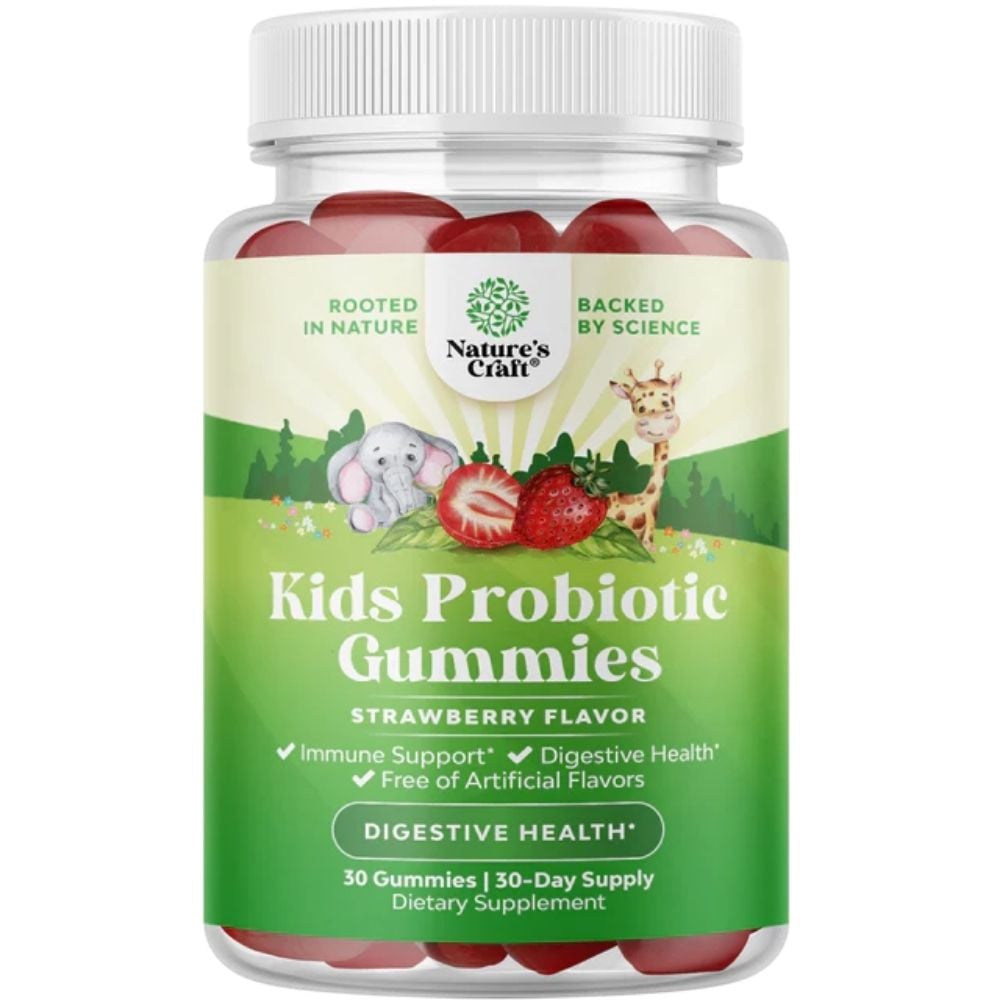 Nature's Craft - Kids Probiotic Gummies Strawberry 30s