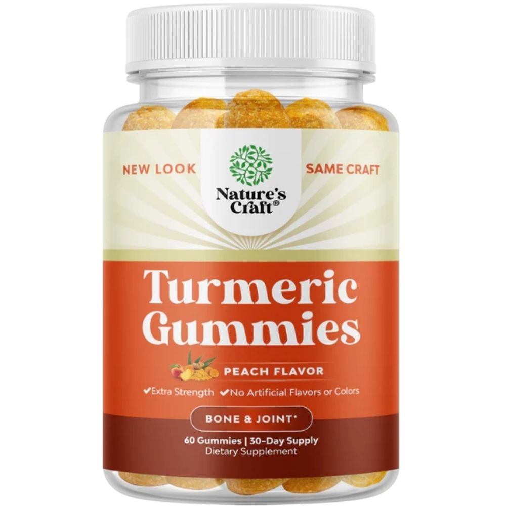 Nature's Craft - Turmeric Gummies Peach 60s