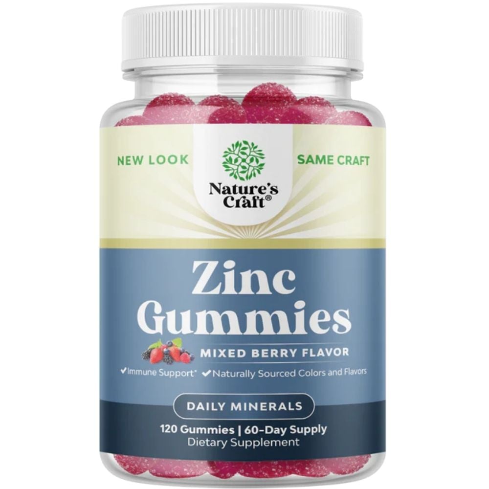 Nature's Craft - Zinc Gummies Mixed Berry 120s