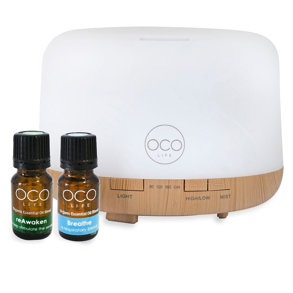 OCO Life- Round Diffuser With 2 Oils 10ml