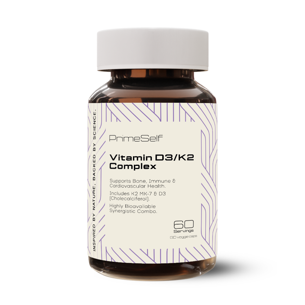 Vitamin D3 & K2 Complex 60s - PrimeSelf – Wellness Warehouse South