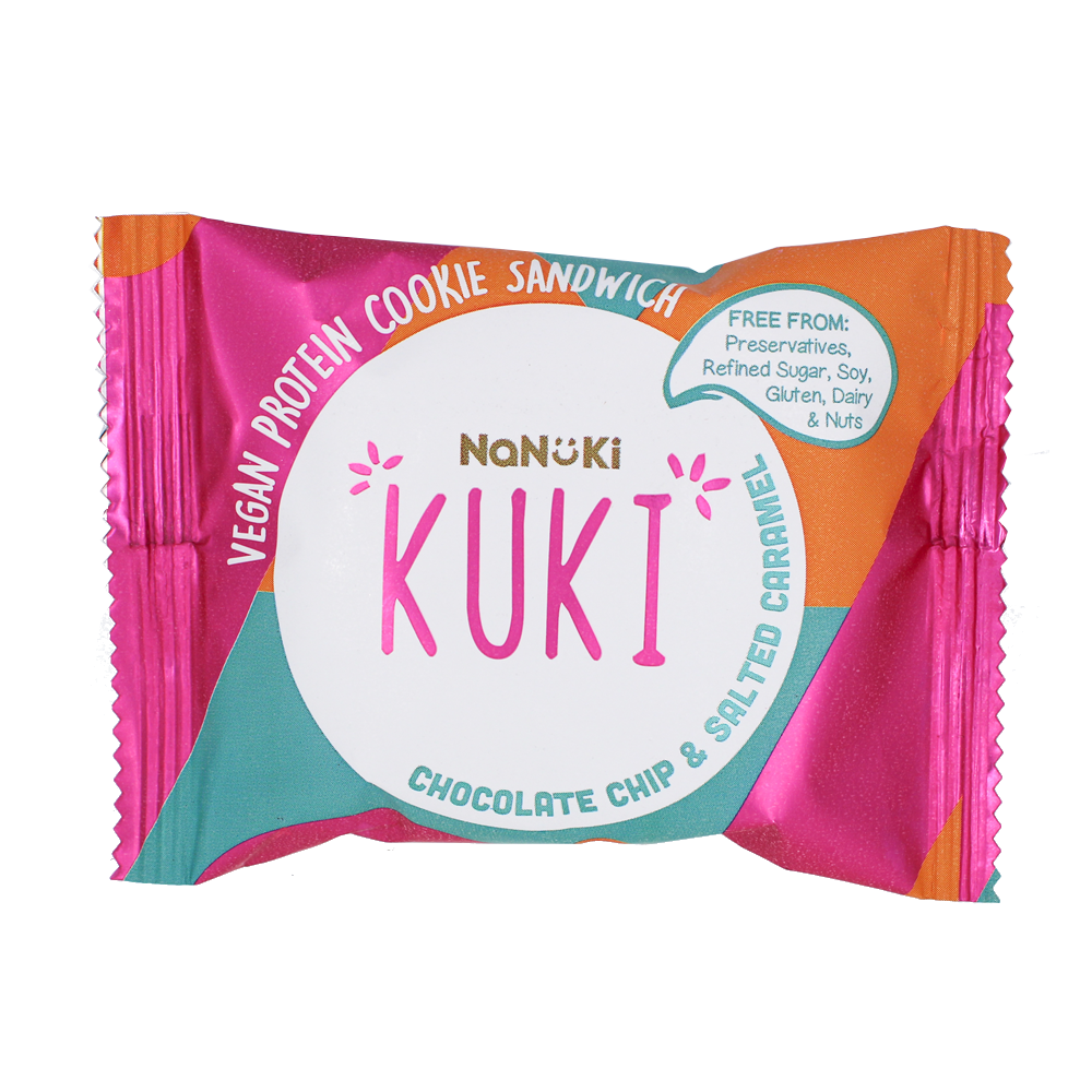 Nanuki - Kuki Cookie Sandwich Chocolate Chip Salted Caramel 45g