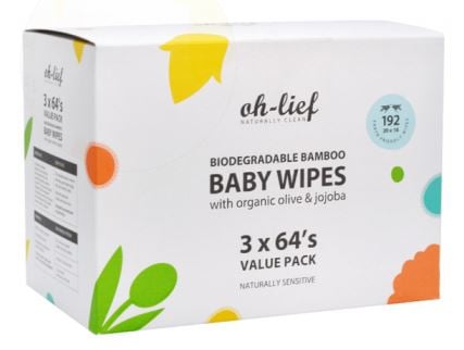 Oh lief - Baby Wipes Biodegradable Bamboo 192s