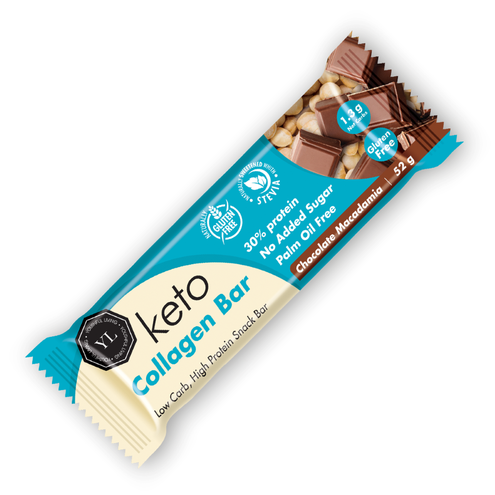 Youthful Living - Bar Keto Collagen Macadamia 52g