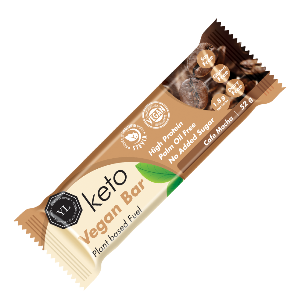 Youthful Living - Bar Vegan Keto Bar Cafe Mocha 52g