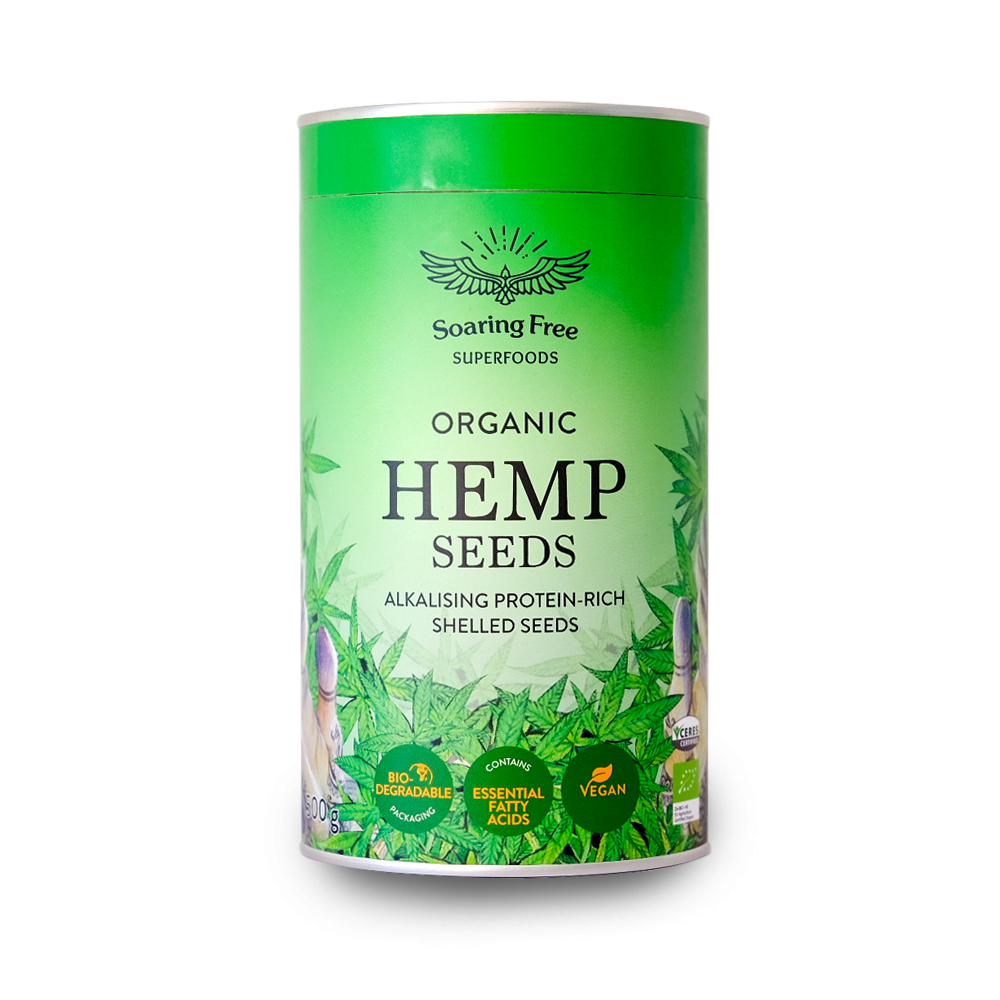 Soaring Free - Hemp Seeds Shelled Organic 500g
