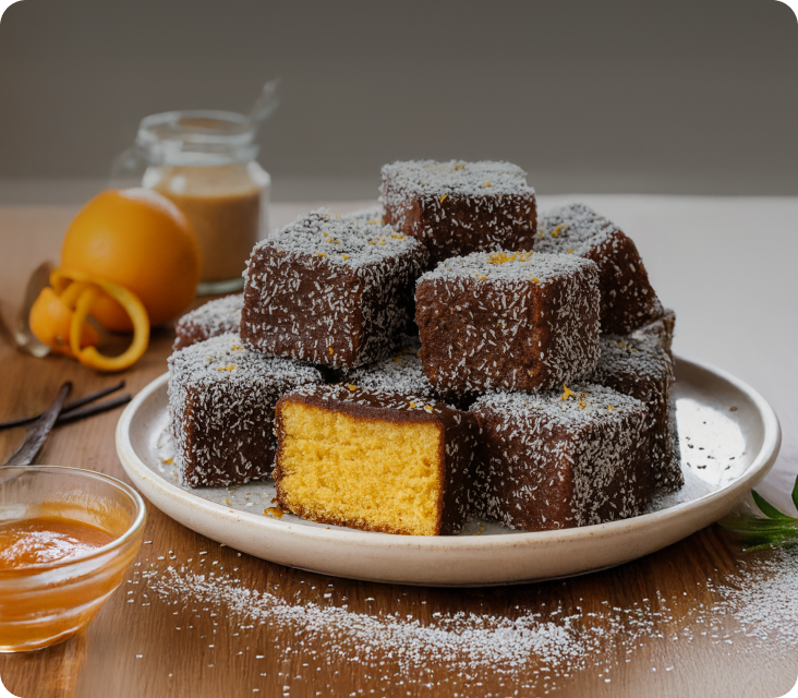 Orange Scented Lamingtons