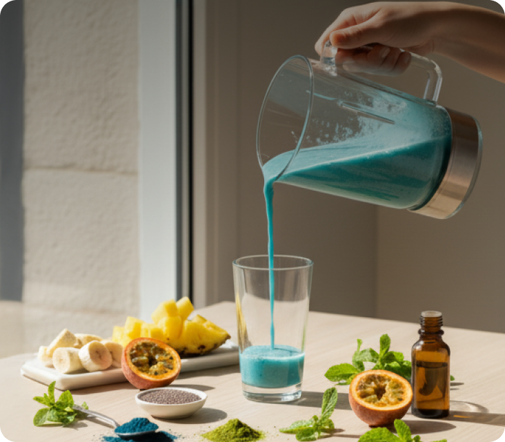 Spirulina Mint Smoothie