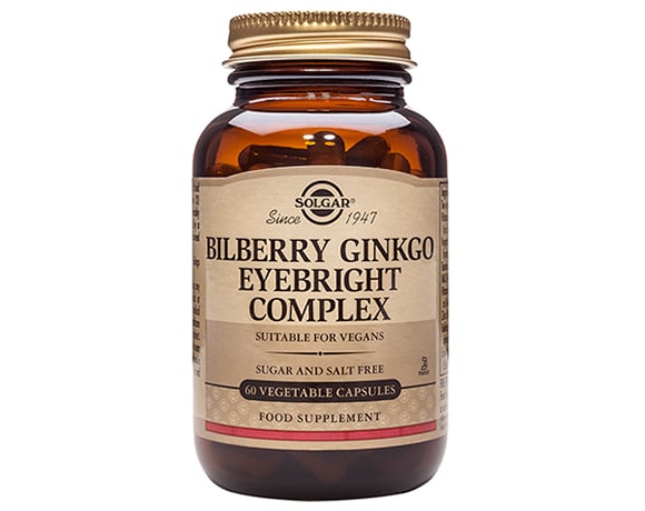 Solgar - Bilberry Ginkgo Eyebright Complex 60s