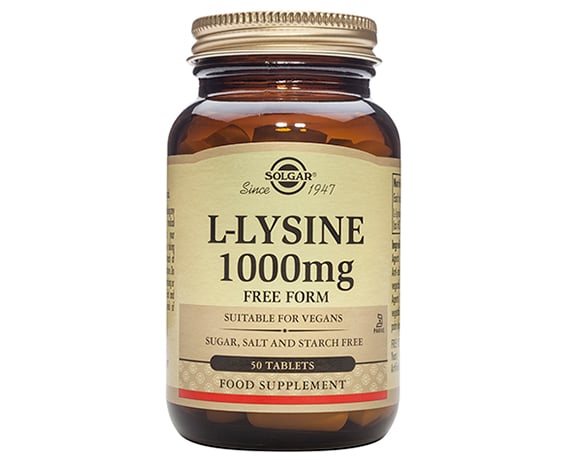 Solgar - L-Lysine 1000mg 50s