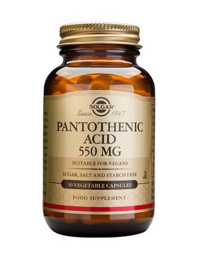 Solgar - Pantothenic Acid 550mg 50s
