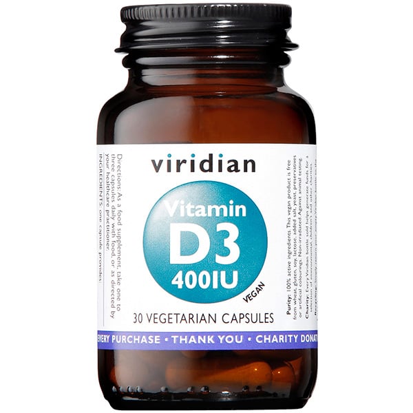 Viridian - Vit D3 400IU 30s