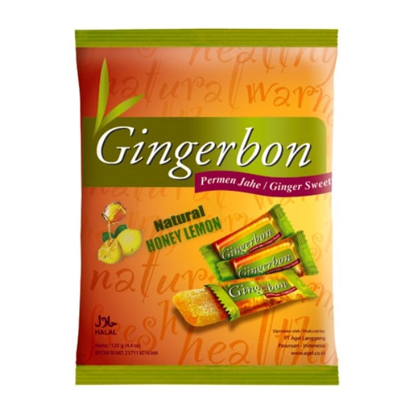 Just Ginger - Gingerbon Honey & Lemon 125g