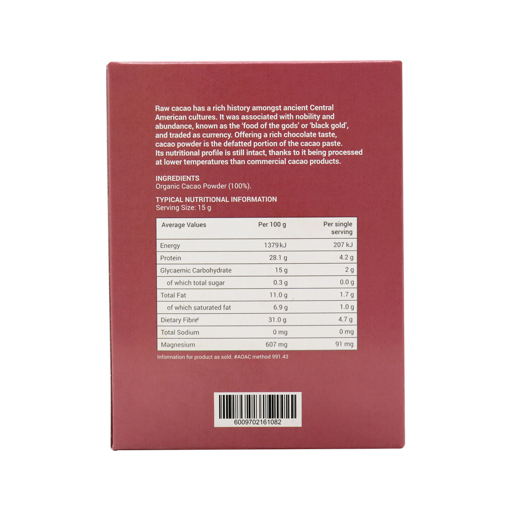 Wellness - Cacao Powder Raw Organic 200g