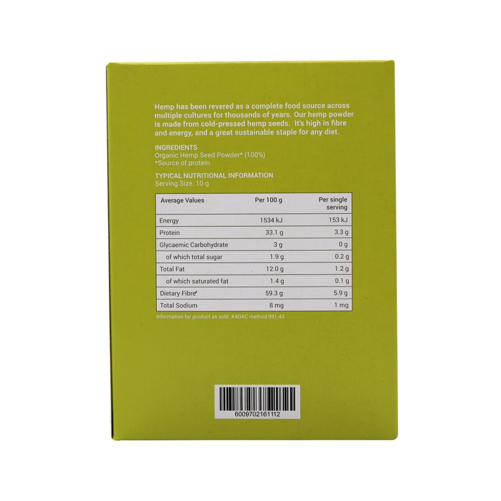 Wellness - Hemp Powder Organic 200g