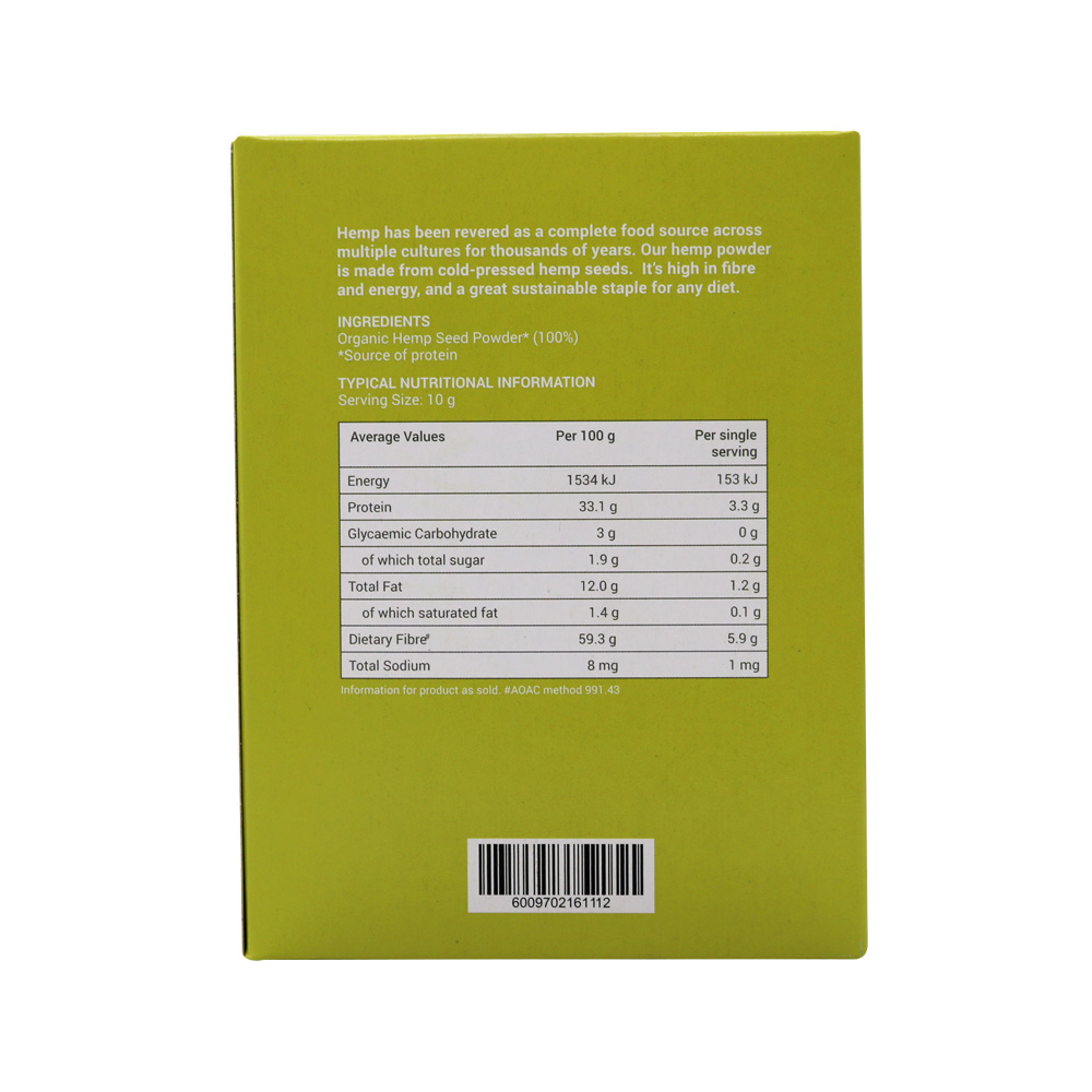 Wellness - Hemp Powder Organic 200g