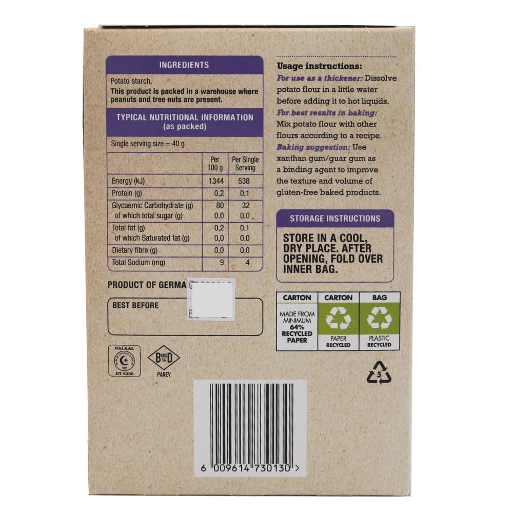 Health Connection - Potato Flour 500g
