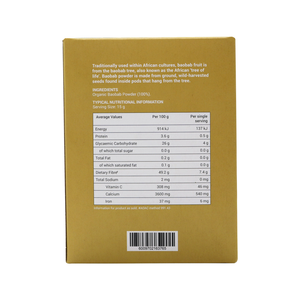 Wellness -  Organic Baobab Fruit Powder 200g