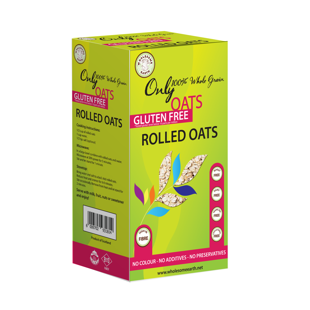Wholesome Earth - Rolled Oats Gluten Free Wheat Free 500g
