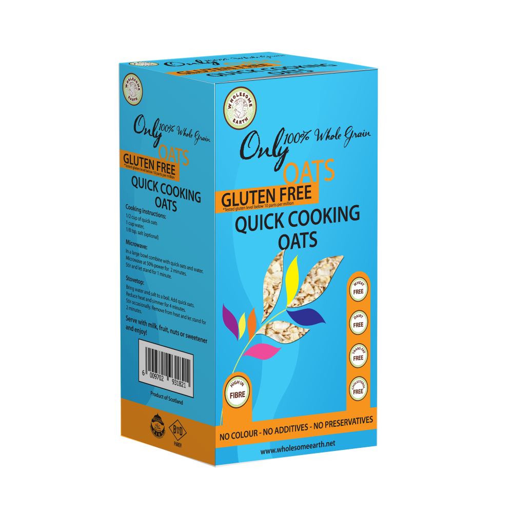Wholesome Earth - Oats Quick Cooking Gluten Free 500g