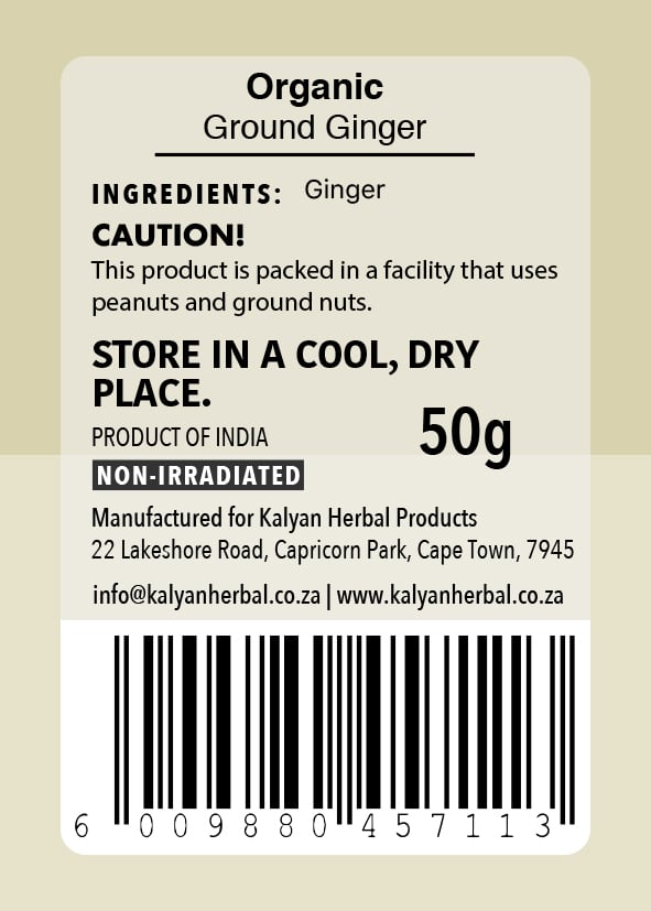 A Little Something - Ground Ginger Organic 50g