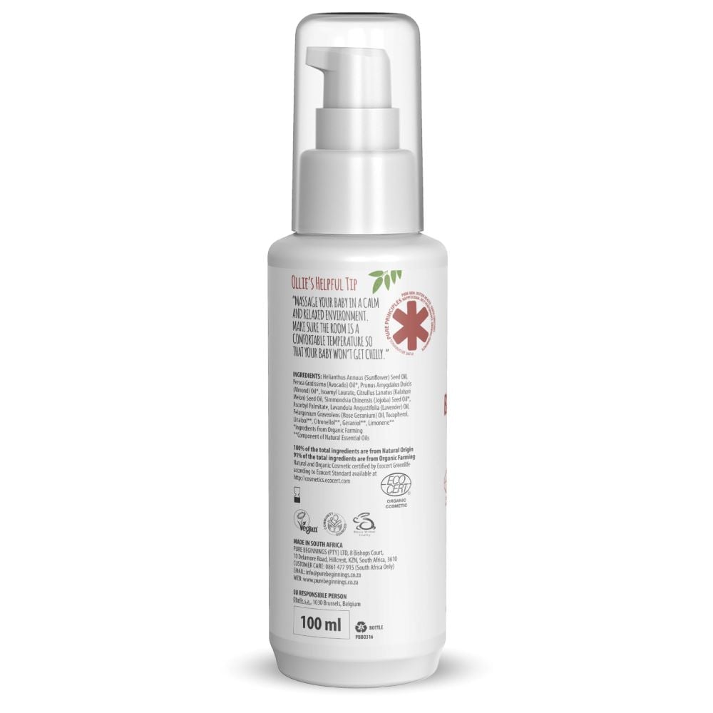 Pure Beginnings - Soothing Baby Massage & Bath Oil Kalahari Melon 100ml