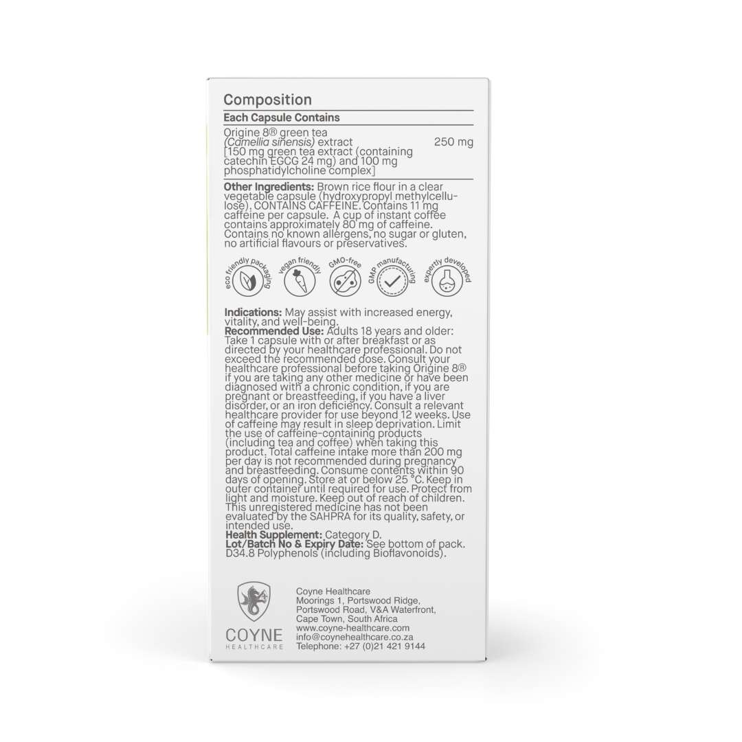 Coyne Healthcare - Origine 8 Green Tea 30s
