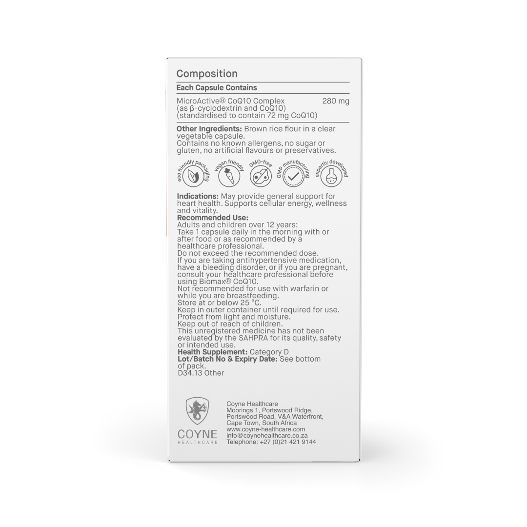 Coyne Healthcare -  Biomax CoQ10 30s