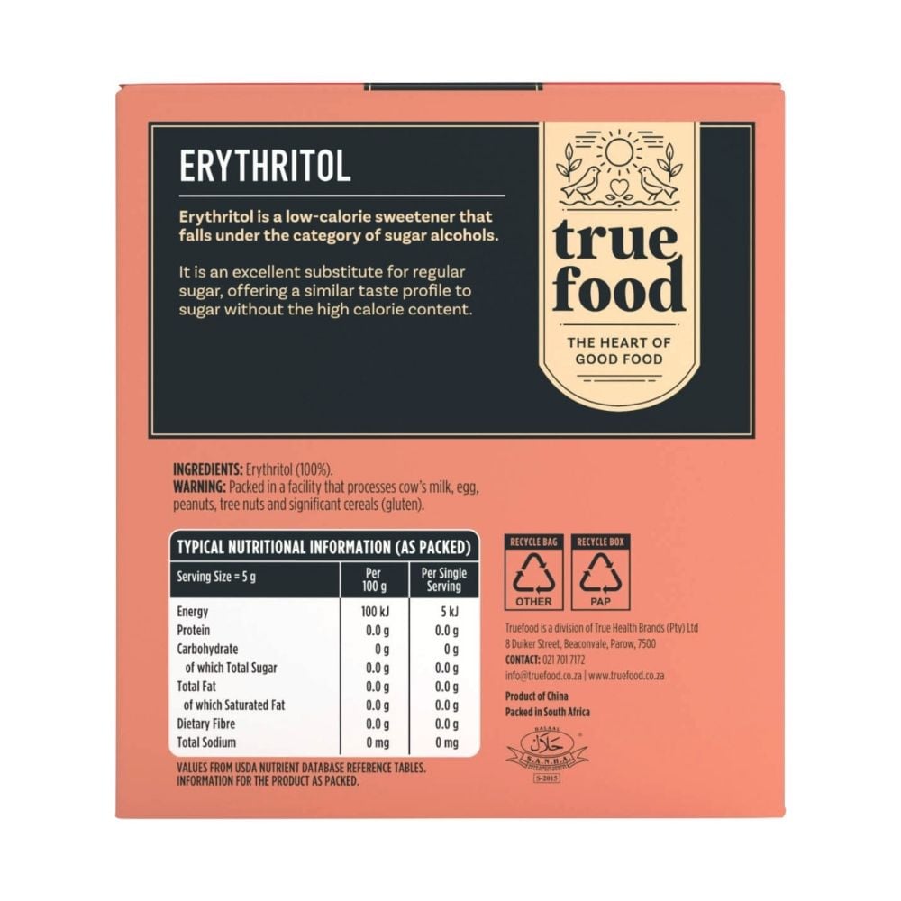 Truefood - Erythritol Powder 400g