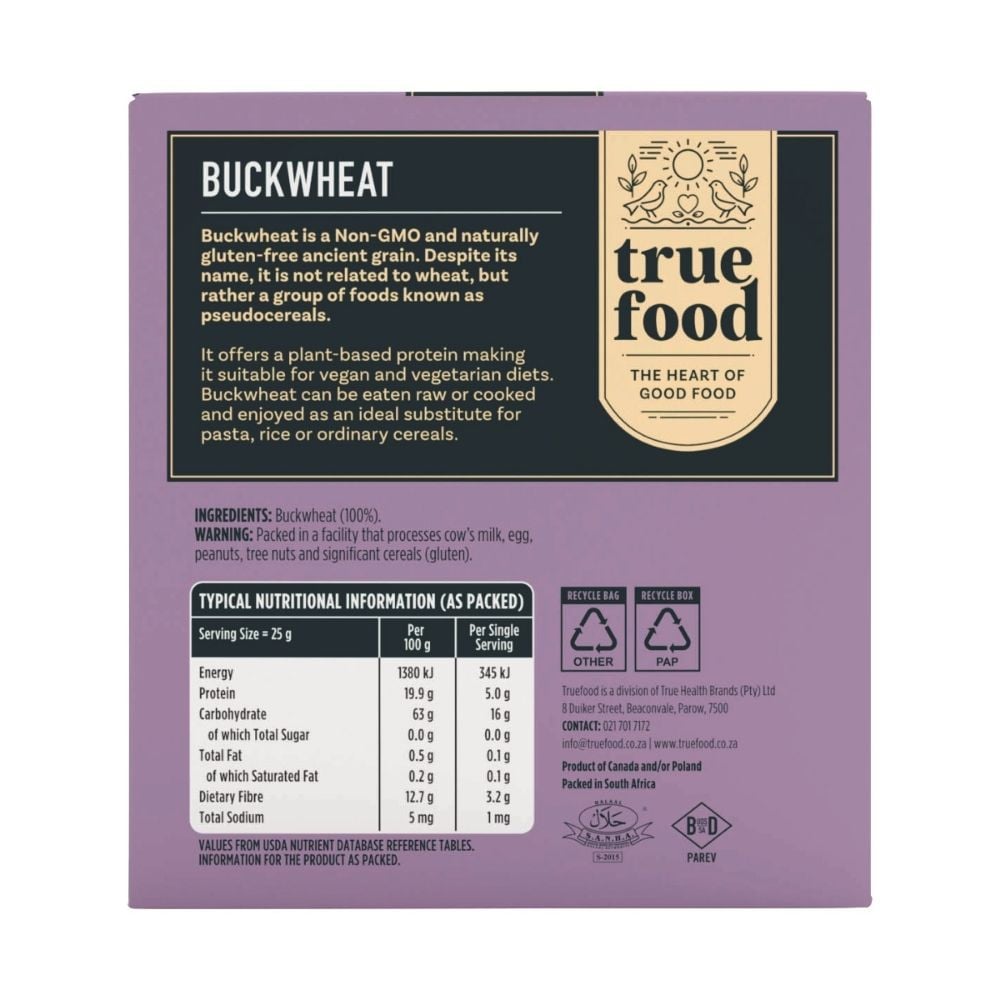 Truefood - Buckwheat 400g