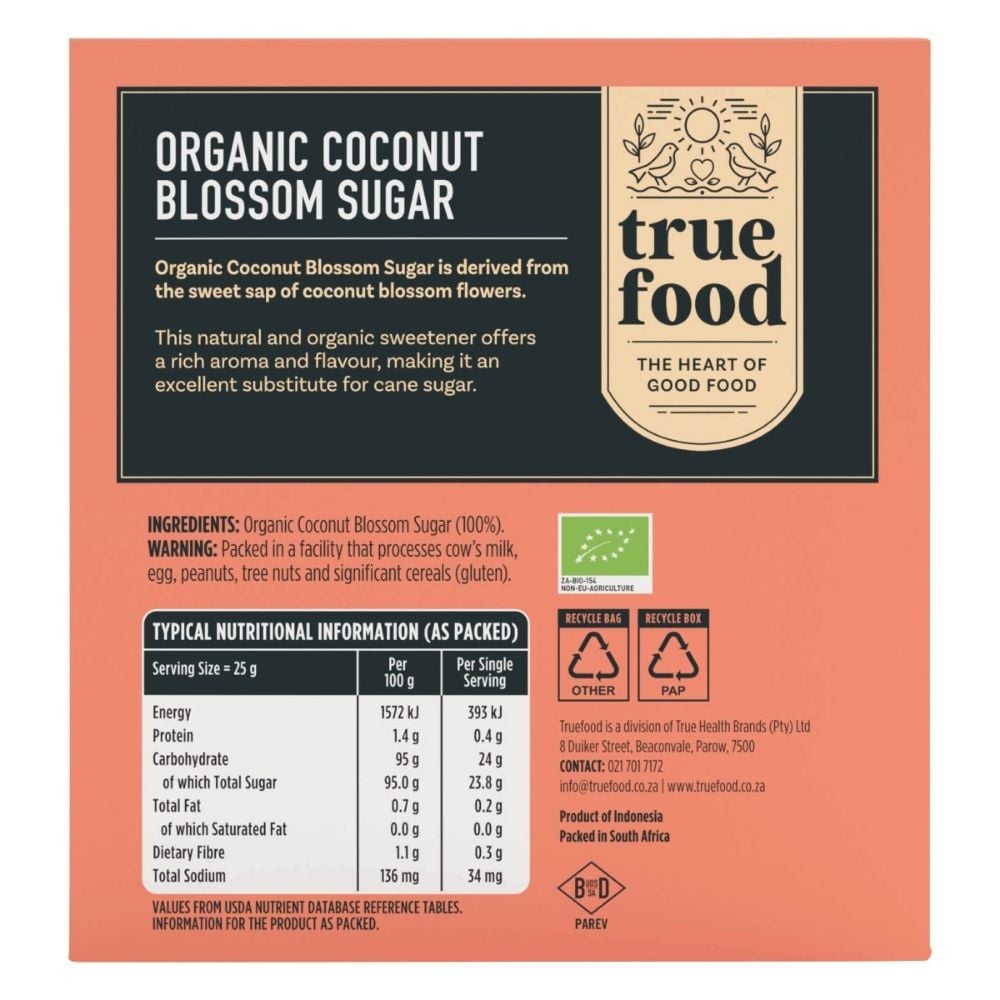 Truefood - Coconut Sugar Organic 1kg