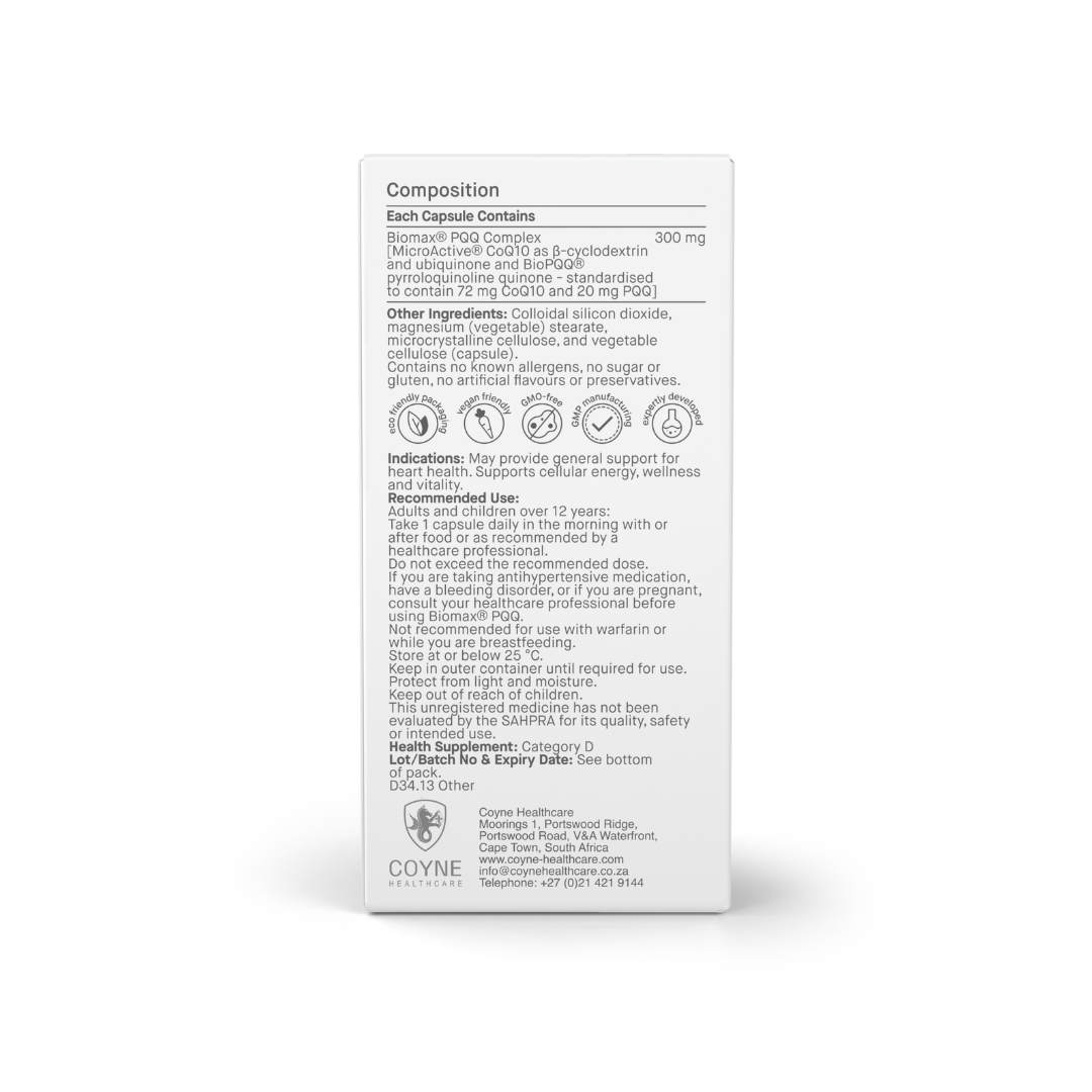 Coyne Healthcare -  Bio Max PQQ 30s