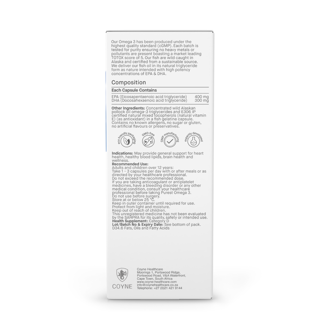 Coyne Healthcare -  Purest Omega 60s