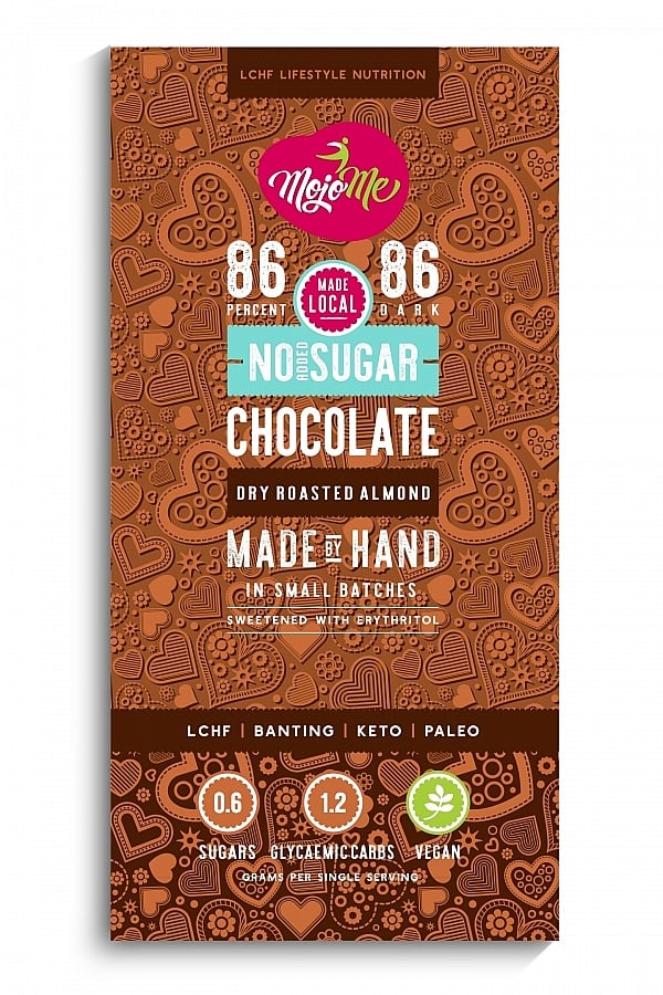 MojoMe - Chocolate Slab Dark & Roast Almond 80g